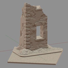 bâtiment ruines 2 ruine construction 3d print model - Mito3D