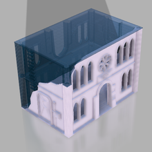 ruined building terrain model transportation box wargames 3d print model - Mito3D