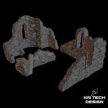 ruined church tabletop terrain wargaming ruins wargame lotr fdm resin parts 3d print model - Mito3D