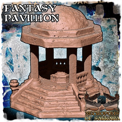 ruiniert fantasie pavillon spiel mordheim ruinen terrain fdm gebäude tischplatte spiele wargaming scharmützel dungeons drachen dnd 3d print model - Mito3D