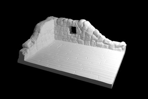 ruined house building dd dandd dnd dungeons dragons frostgrave mini miniature props ruin stone games 3d print model - Mito3D