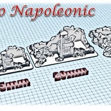 casa em ruínas 1 medieval wargame napoleão warhammer cidade prédio paisagem diorama 3d print model - Mito3D