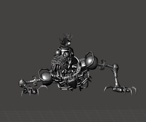 ruiniert monty fnaf nächte at freddys sicherheit bruch spiel montgomery alligator 3d print model - Mito3D