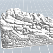 ruines du mur divers de l'impression 3d Modèle diorama la ruine 3d print model - Mito3D