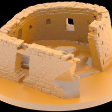 ruins machu picchu temple sun architecture buildings structures peru incan archaeology 3d print model - Mito3D