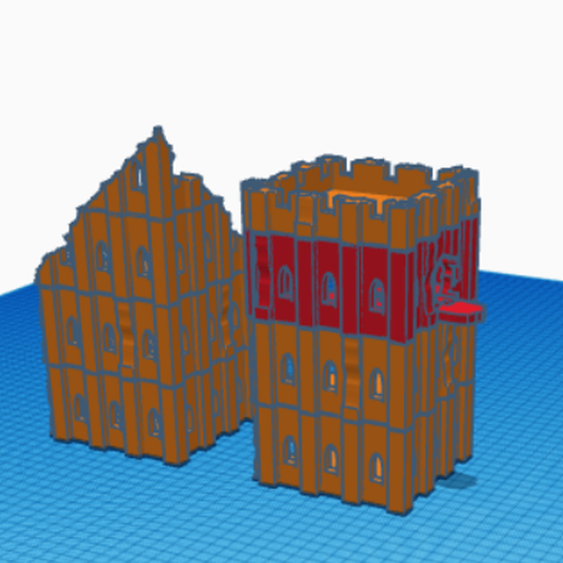 rovine warhammer dnd gioco terreno 3D print model - Mito3D