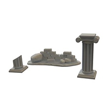 las ruinas art griego de la decoración antigüedad estatua 3d print model - Mito3D