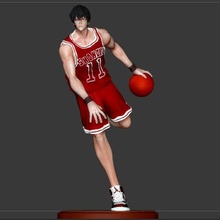 Rukawa Kaede enterrada basquetebol jogador anime personagem 3d impressão modelo Sakuragi Esportes 3d print model - Mito3D