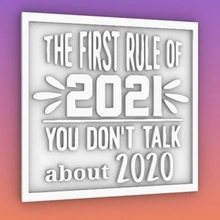 regla 2021 2020 año pandemia 3d print model - Mito3D