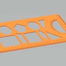 ruler 3d print model - Mito3D