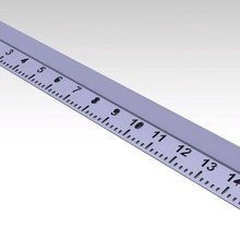 ruler 3d print model - Mito3D
