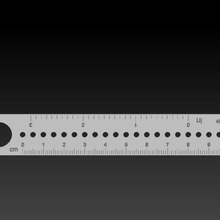 righello disegno Bussole attrezzo mandala cassetto guida bussola 3d print model - Mito3D