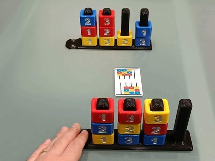 rumba meros numeri gioco carte bambini Giochi ragazzi giocattoli 3d print model - Mito3D