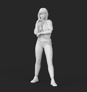 hässlichste Zahl Diorama Person Miniatur 3d print model - Mito3D