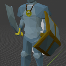 rune armor set - oldschool runescape character twisted bow rs osrs game rip jad dragon gear runite runescape3 3d print model - Mito3D
