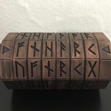 rune-Projekt code cryptex mazebox Spiel Rätsel 3d print model - Mito3D
