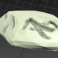 pedra rune amor a arte esculturas runa 3d print model - Mito3D
