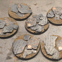 rune Thor bases base 40mm 25mm 32mm 50mm 60mm ovale 109mm marteau guerre warhammer40k 40 miniatures daltoniens chaos Space Marines adeptus admech wargaming gothique marbre 3d print model - Mito3D