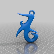 pietra runica di pedante moda rune 3d print model - Mito3D