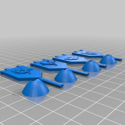 runewars activation banners games 3D print model - Mito3D