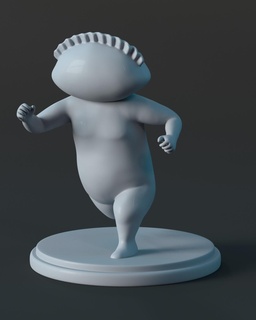 in esecuzione gyoza Fata dorohedoro anime giocattolo carina figura 3d print model - Mito3D
