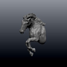 running horse art 3d print model - Mito3D