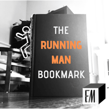 running man bookmark various books art 2d 3d print model - Mito3D