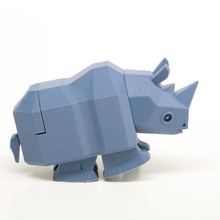 running rhino art automata amao 3d print model - Mito3D
