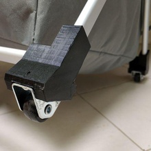 ruote por portabiancheria a casa cesta de lavanderia carrinho carrello rodas 3d print model - Mito3D