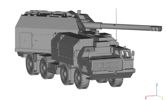 russo a222 costeiro defesa arma fogo tanque stl pesado mundo tanques modelo 3d print model - Mito3D