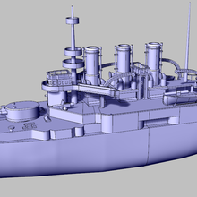 russo corazzata nave - la piramide di cheope gioco giocattoli meccanici navale modello 3d print model - Mito3D