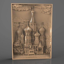 Rus şehri Moskova cnc sanatı 3d print model - Mito3D