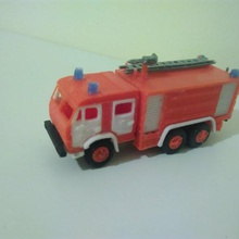 ruso camión de bomberos - kamaz 1 87 escala h0 juego juguetes mecánicos 3d print model - Mito3D