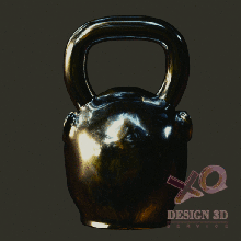 russian gorilla dumbbell home 3d print model - Mito3D