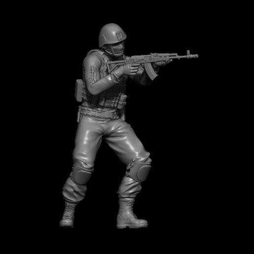 russian soldier ak rifle 3D print model - Mito3D
