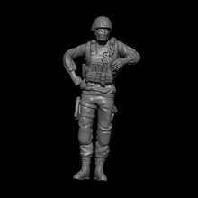 russian soldier standing resting 3d print model - Mito3D