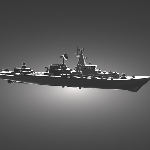 Russisch Kriegsschiff Kreuzer Moskau 180 3D print model - Mito3D