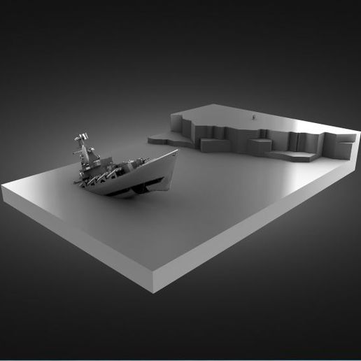 Russisch Kriegsschiff Moskau 3D print model - Mito3D