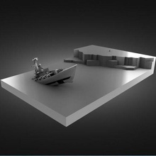 Rusça savaş gemisi Moskova 3d print model - Mito3D