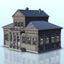 ruso madera casa 6 llamas guerra tornillo acción imperio barroco años sigmar moderno martillo arquitectura miniaturas edificio paisaje juego cifras 3d print model - Mito3D