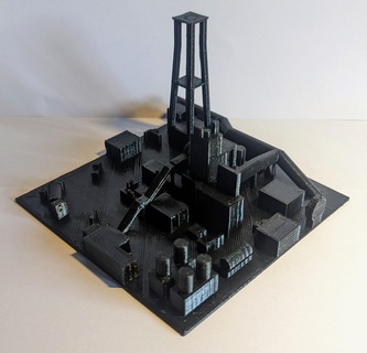 Rost Anruf Pflicht Karte Architektur Kabeljau modern Krieg Modell Diorama 3d print model - Mito3D