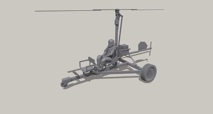 rust minicopter + hazzy game 3d print model - Mito3D