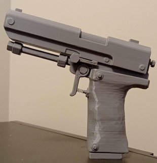rouille semi automatique pistolet Jeu sève p250 3d print model - Mito3D