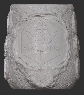 rustikal Becher vox Machina kritisch Rollenspiel dnd d20 3d print model - Mito3D