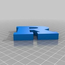 Rutgers logo işaretler_logları 3d print model - Mito3D