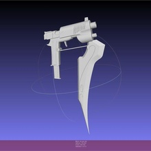 rwby ren tabanca temel model Sanat 3d printing kopya kostüm Kostüm oyunu silah anime fantezi lie 3d print model - Mito3D