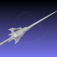 rwby weiss rapier myrtenaster printable assembly art 3d-printing replica cosplay costume weapons fantasy anime weiss-schnee sword weiss-sword 3d print model - Mito3D