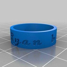 ryan 2 customized rings 3d print model - Mito3D