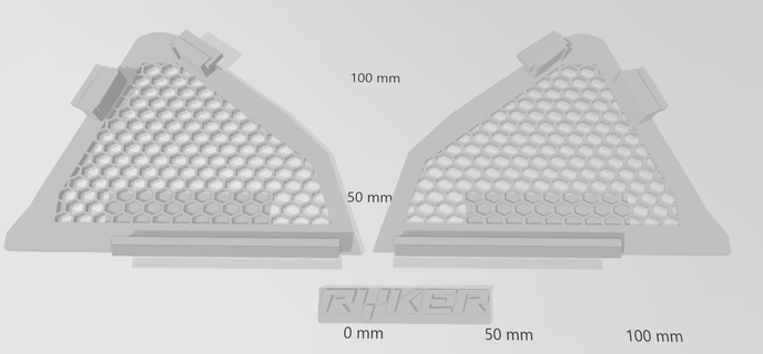 Ryker bouclier réservoir couverture gaine 3d print model - Mito3D