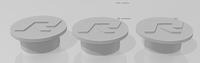 Ryker roue centre casquettes conception 900 3d print model - Mito3D
